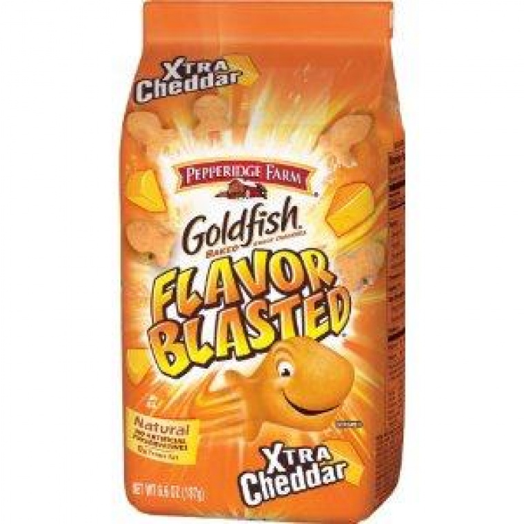 Goldfish Cracker Flavor Blasted Extra Cheddar 6.6 oz 187g usa import ...