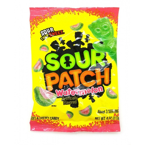 Sour Patch Watermelon 5 oz Peg Bag - Hollywood Candy Store