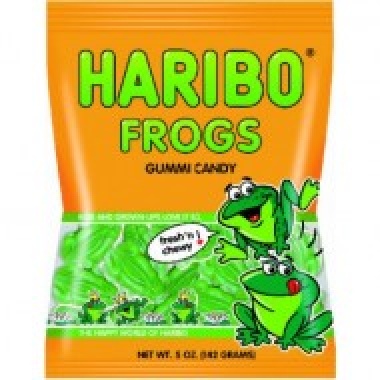 Haribo Frogs 5oz Peg Bags USA IMPORT - Hollywood Candy Store