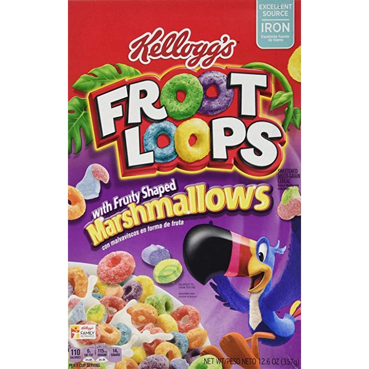 Kelloggs Froot Loops Marshmallow 357 g - Hollywood Candy Store